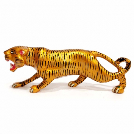 Metal Painted Tiger 7.5 inch Length