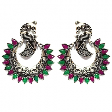 Alloy Peacock Design Earring 