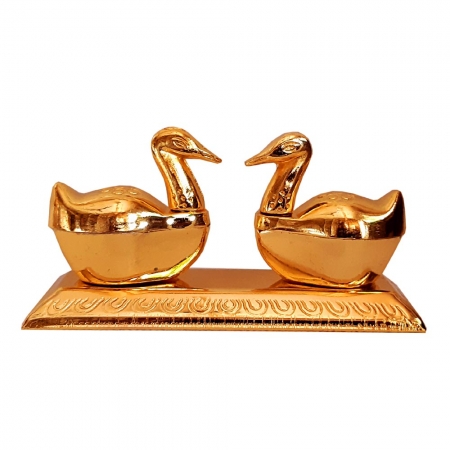 Swan Kumkum Box Golden