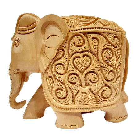 Carving Elephant Figurine 