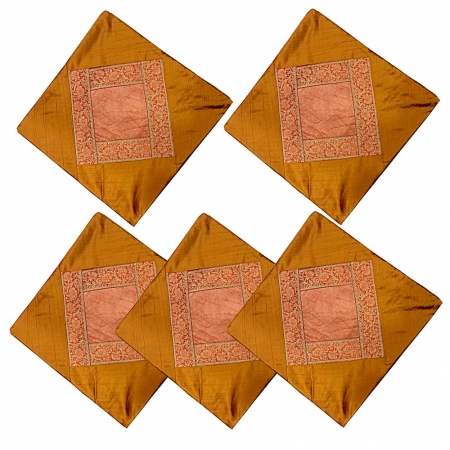 Brocade Silk Cushion Cover set of 5pc