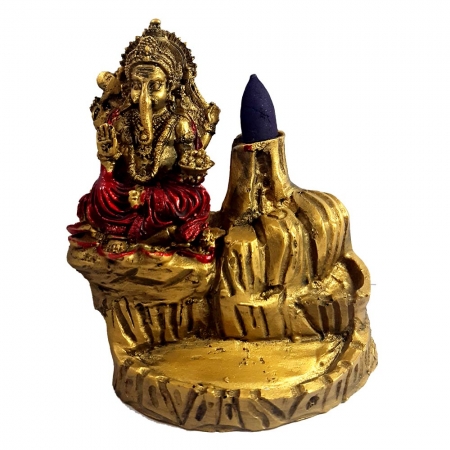 Smoke Fountain Fog Ganesh - Back Flow Cone Incense Holder