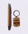 Wooden Pen & Keychain