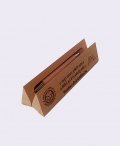 Triangular pen box with pen 