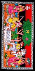 Village Scene (Kuwa Kathe) Wall Hanging Tapestry