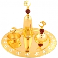 Gold Plated Pooja Thali