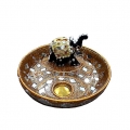 Lac Mirror Work Incense Holder 