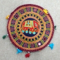 Cotton Embroidery Round Bag