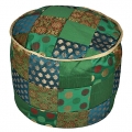 Patchwork round Pouf Cover