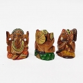 Wooden Painted Ganesh