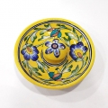 Blue Pottery Incense Holder Round