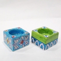 Blue Pottery Candle Holder