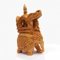 Wood Carving Trunk down Ambabari 4 inch 