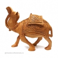 Wood Carving Camel 6 Inch Height