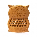 Wooden Owl Statue 3 Inch Height