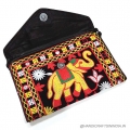 Embroidery Elephant Design Sling Bag