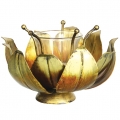 Iron Lotus Tea Light Holder