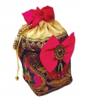 Colorful Silky Potli Bag