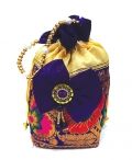 Colorful Silky Potli Bag