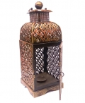 Multicoloured Iron Hanging T light Holder 20 inch