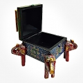 Elegant Wooden Painted Elephant Box