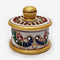 Marble Peacock Painted Box with Lid