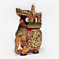 Wooden Painted Ambabari Idol