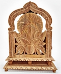 Wooden Riddhi Siddhi Ganesh Statue