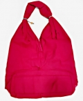 Red Embroidered Shoulder Bag