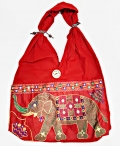 Designer Elephant Embroidered Shoulder Bag