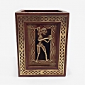 Brass Warli Pen Holder