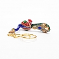 Meenakari Peacock Keychain