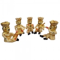 Rajasthani Musician Set - 23cm Height (Set of 5pc) 