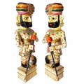 Pair of Wooden Darban/Chowkidar – 45cm Height