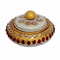 Decorative Marble Sindoor Box 