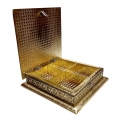 Wooden Dry Fruit Box (Golden)