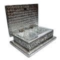 Wooden Silver Design Dry Fruit Box