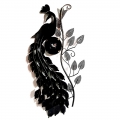 Wall Decor Peacock Clock
