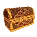 Wooden Jewellery Box (Golden)