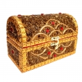 Wooden Jewellery Box (Golden)