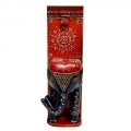 Elegant Wooden Painted Bottle Holder