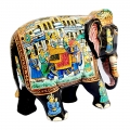 Miniature Painted Wooden Elephant 