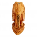 Wooden Undercut Inlaid Elephant – 15cm Height