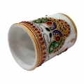 White Marble Pen Holder 