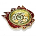 Lotus Designed Meenakari Pooja Thali