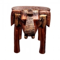 Artistically Handmade Elephant Stool - Big