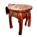 Artistically Handmade Elephant Stool - Big