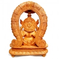 Wood Carving Ganesh Statue