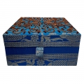 Designer Zardosi Work Makeup Box with Mirror (15cm x 15cm) 