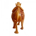 Wooden Floral Carved Camel 6 Inch Height